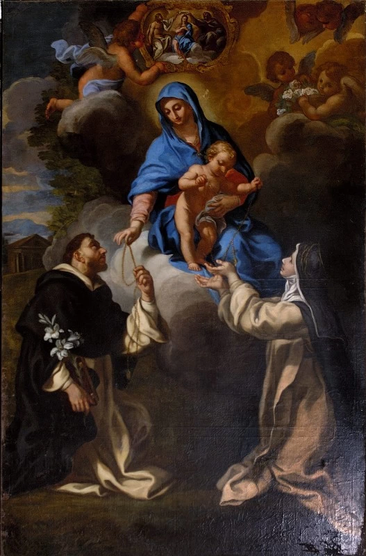 Madonna del Rosario con santi